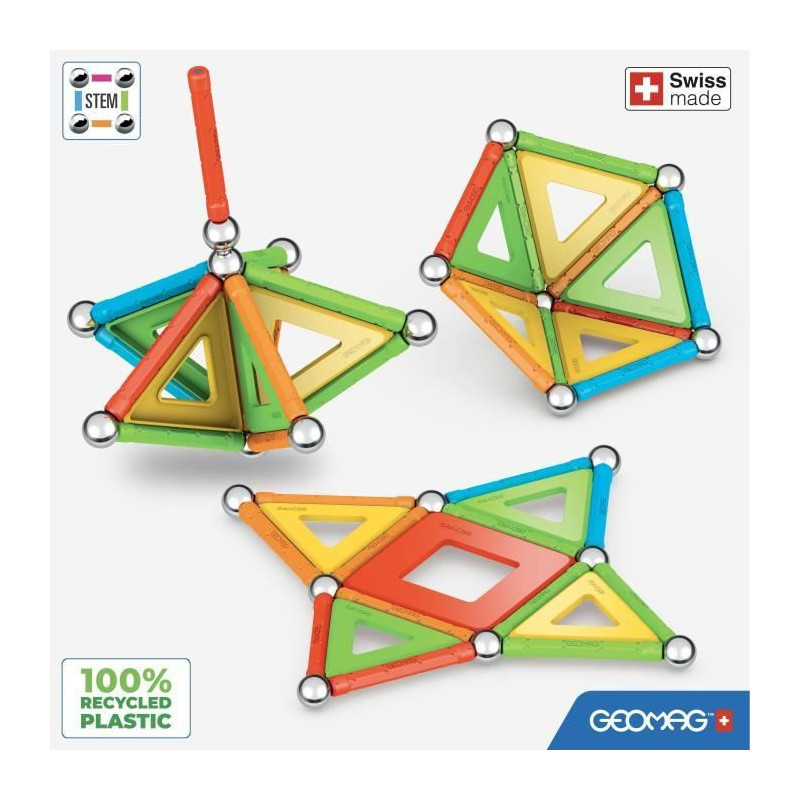 GEOMAG CLASSIC, SUPERCOLOR PANELS 35 pcs, magnetic construction, educa