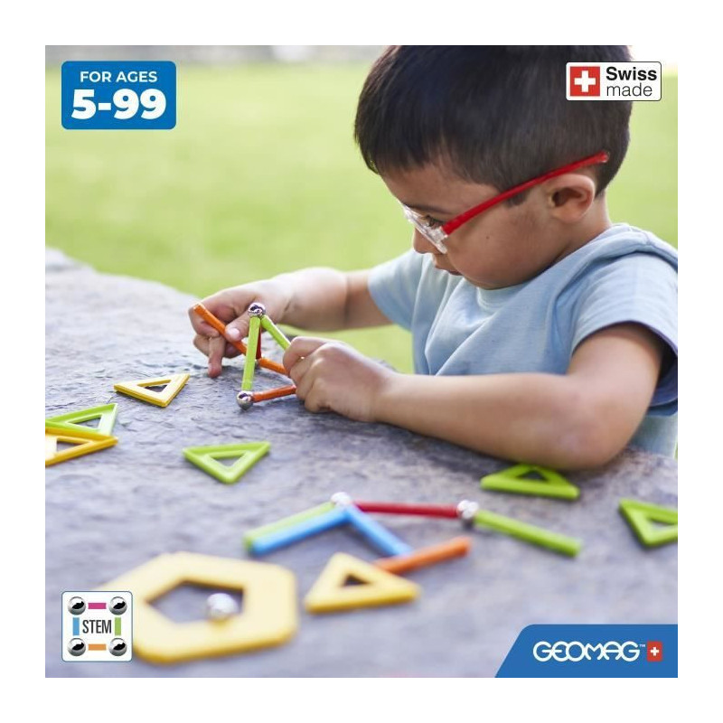 GEOMAG CLASSIC, SUPERCOLOR PANELS 35 pcs, magnetic construction, educa