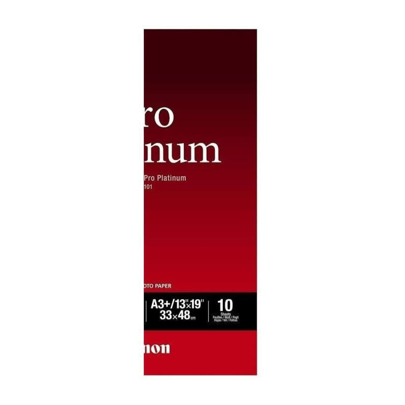 CANON Pack of 1 Photo Paper Platinum Pro 300g / m2 - PT-101 - A3 + - 1