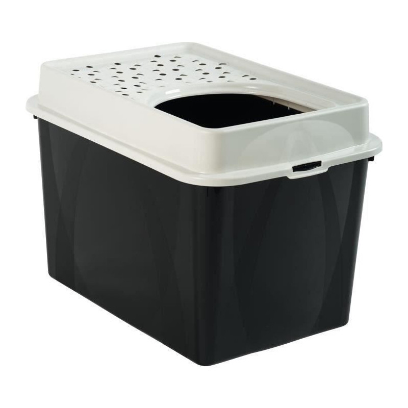 Toilet house TOP 50l - Black (Recycled PP) - 57.2 x 39.3 x 40.4 cm
