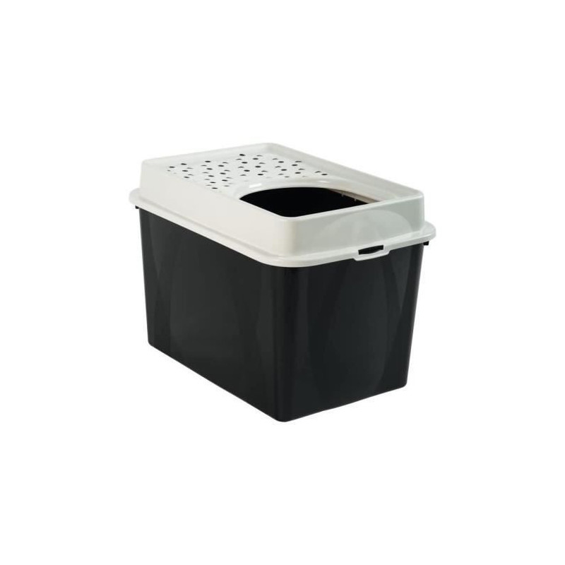 Toilet house TOP 50l - Black (Recycled PP) - 57.2 x 39.3 x 40.4 cm