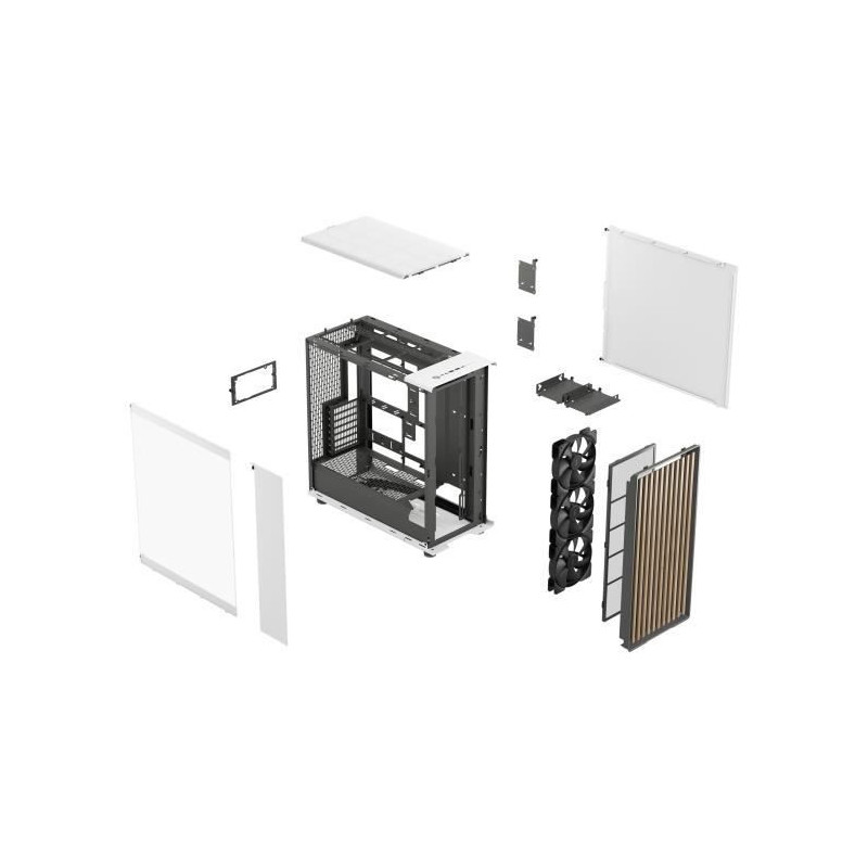 PC case - FRACTAL DESIGN - North XL RC Chalk White TG - White - ATX -