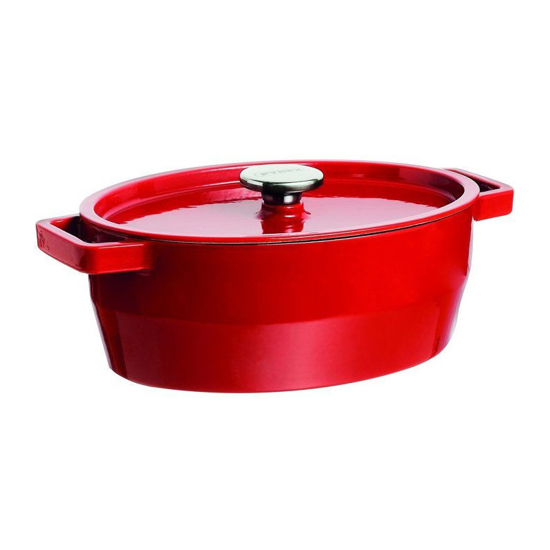 PYREX Slow Cook oval casserole 5.8 L red