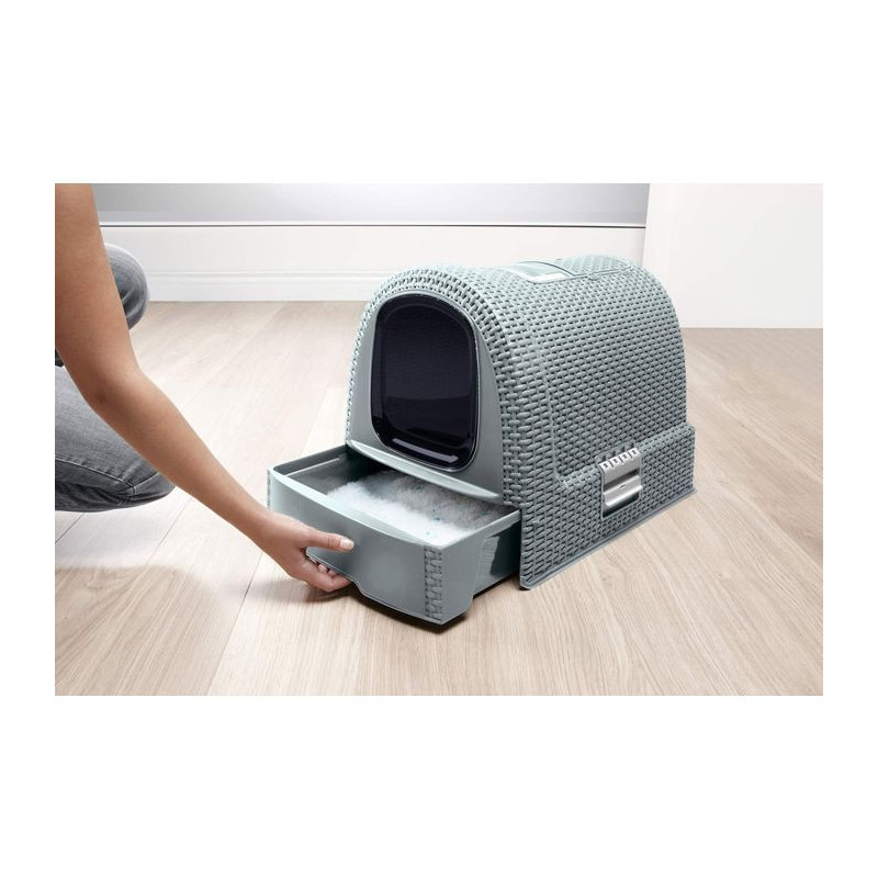 CURVER Maison de toilette - Blue gray - For cats