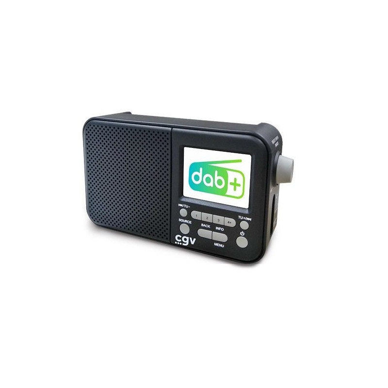 Portable DAB+ and FM radio - CGV - DR7+ - 2.4 TFT color screen - Headp