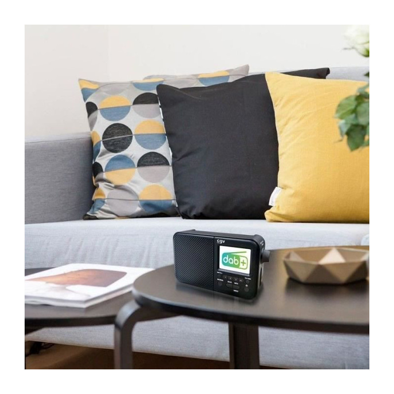 Portable DAB+ and FM radio - CGV - DR7+ - 2.4 TFT color screen - Headp