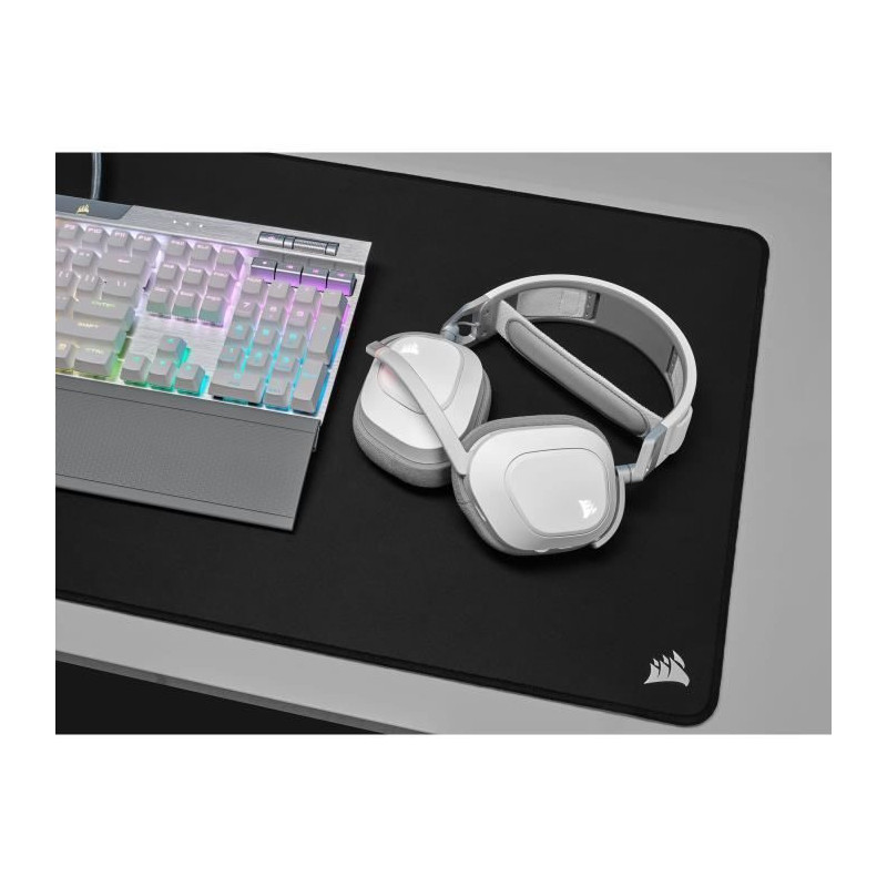Gaming helmet - Corsair HS80 Wireless - White - Omnidirectional microp