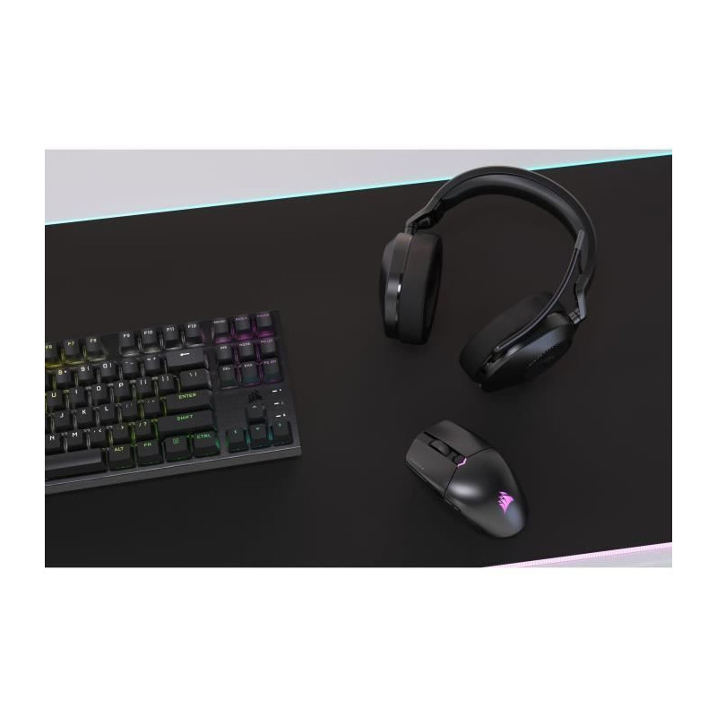 Wireless Gaming Headset - CORSAIR - HS65 Wireless V2 - Carbon