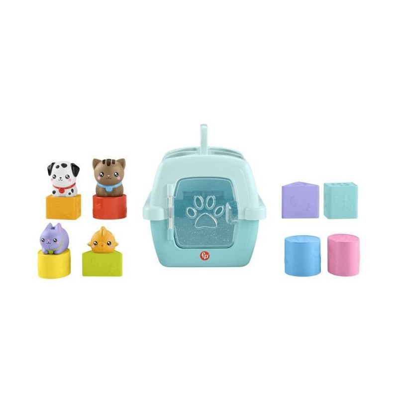 Fisher-Price-Sorter Animal Transport Crate-Sorter 8 Blocks HTW93