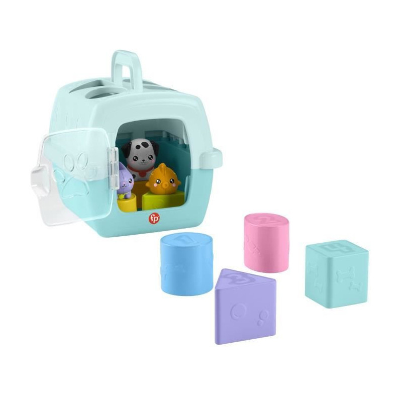 Fisher-Price-Sorter Animal Transport Crate-Sorter 8 Blocks HTW93