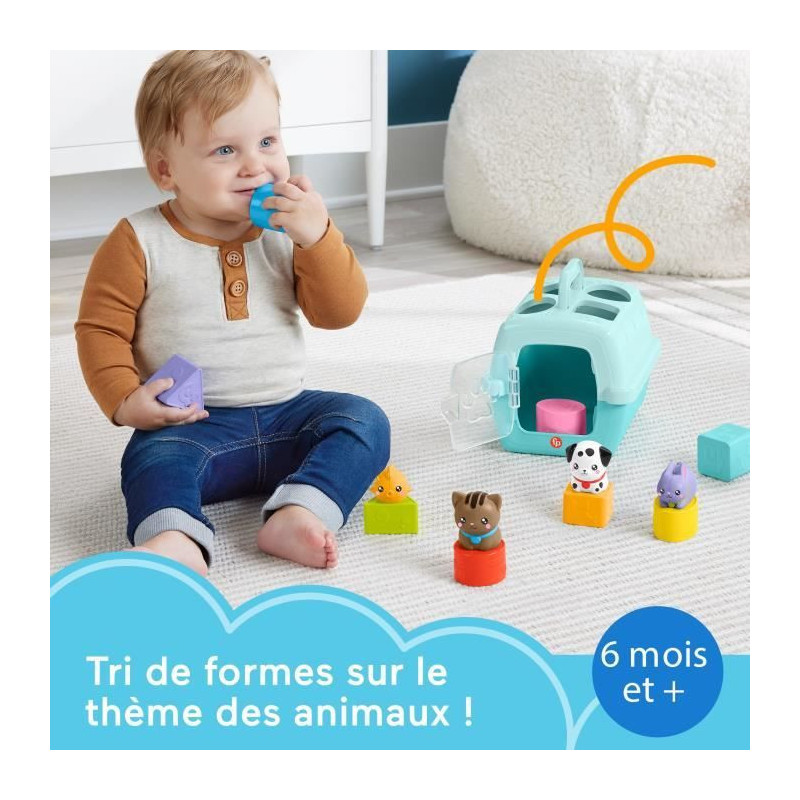 Fisher-Price-Sorter Animal Transport Crate-Sorter 8 Blocks HTW93