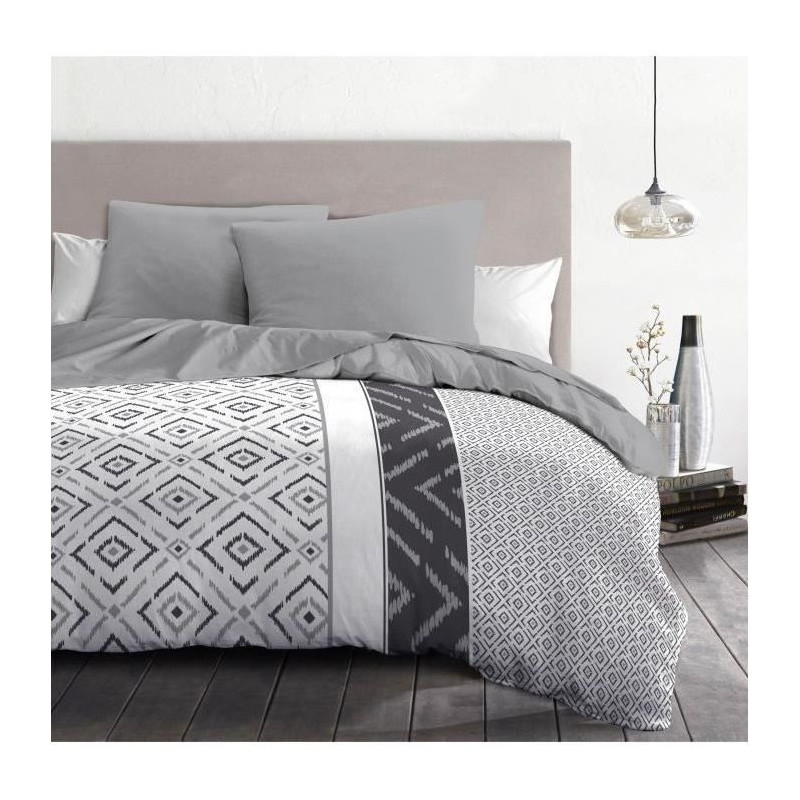 ETHNO Microfiber Duvet Cover Set - 1 Duvet Cover 220 x 240 cm + 2 Pill