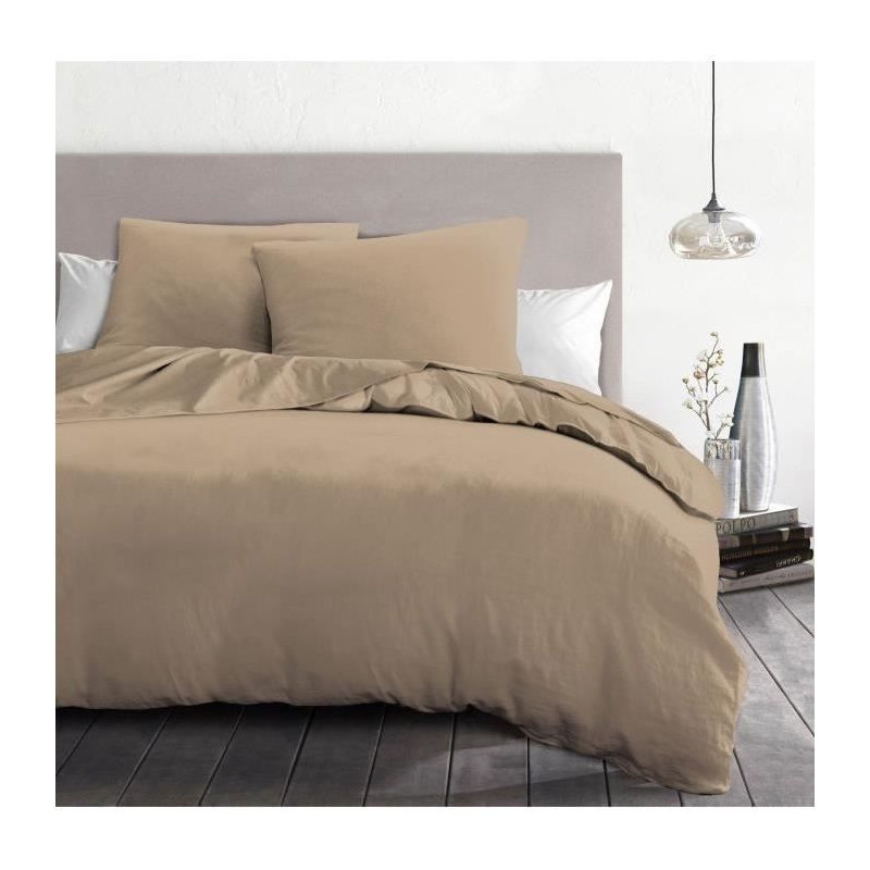 3-piece duvet set - HOME LINGE PASSION - HP72070 - 82 g Microfiber - 2