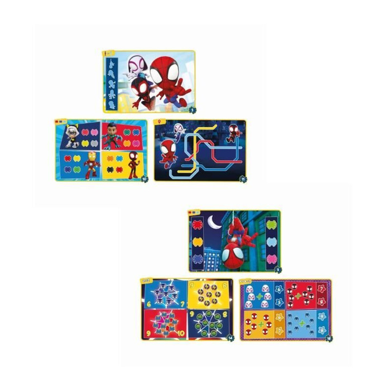 Clementoni - Spidey Desk - Educational game - Discover shapes, colors,