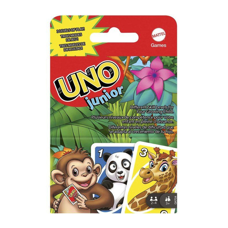UNO Junior - 52456 - Board Game - 3 years and +