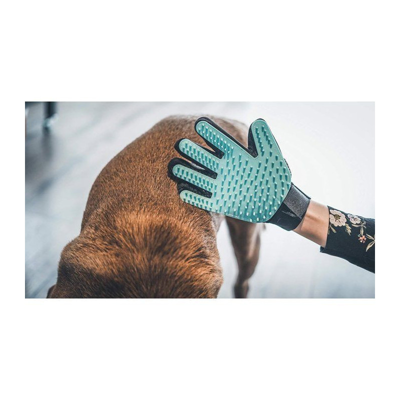 VETOCANIS 4in1 silicone grooming glove for cats and dogs
