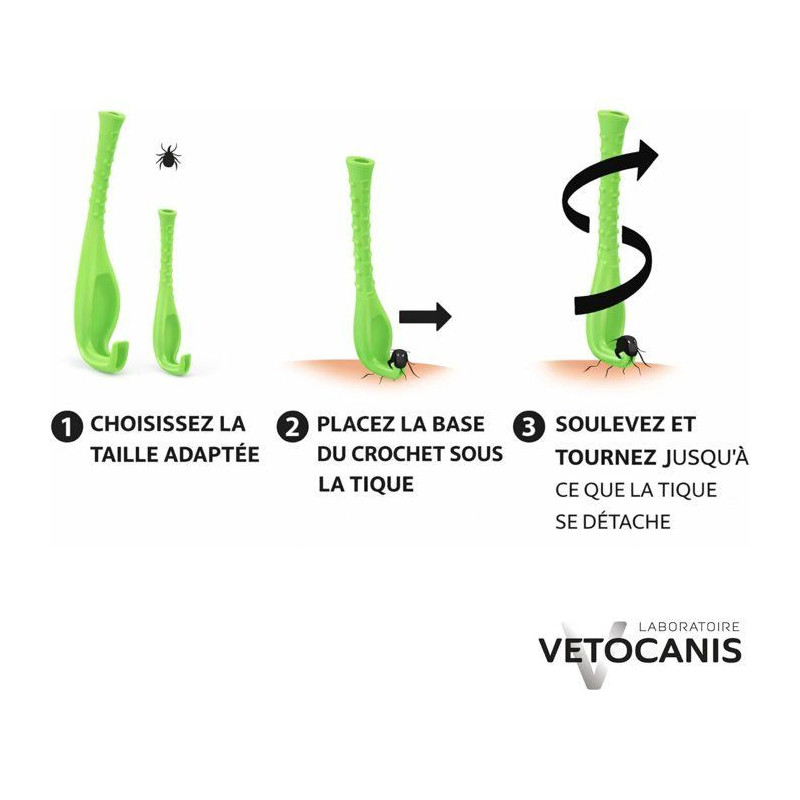 VETOCANIS Hook pulls ticks for dogs and cats