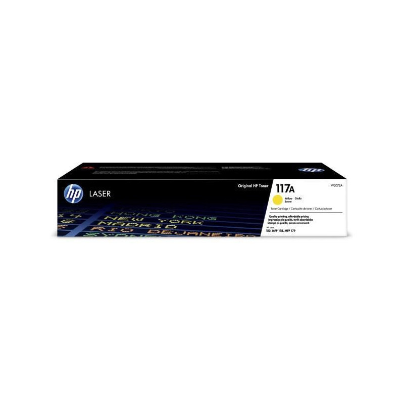 HP 117A W2072A Toner Cartridge - Yellow - Laser - 700 pages