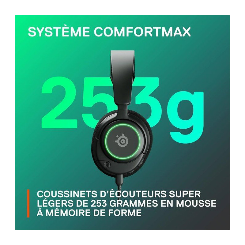 Gaming Headset - STEELSERIES - Arctis Nova 3 - Wired - Multiplatform -