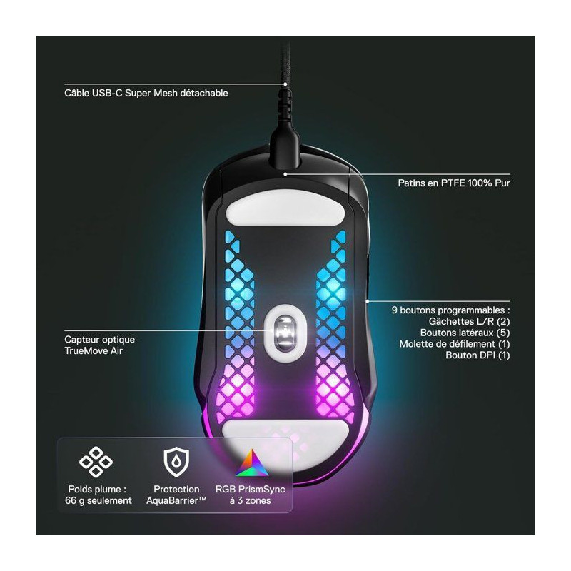 Gaming mouse - STEELSERIES - Aerox 5