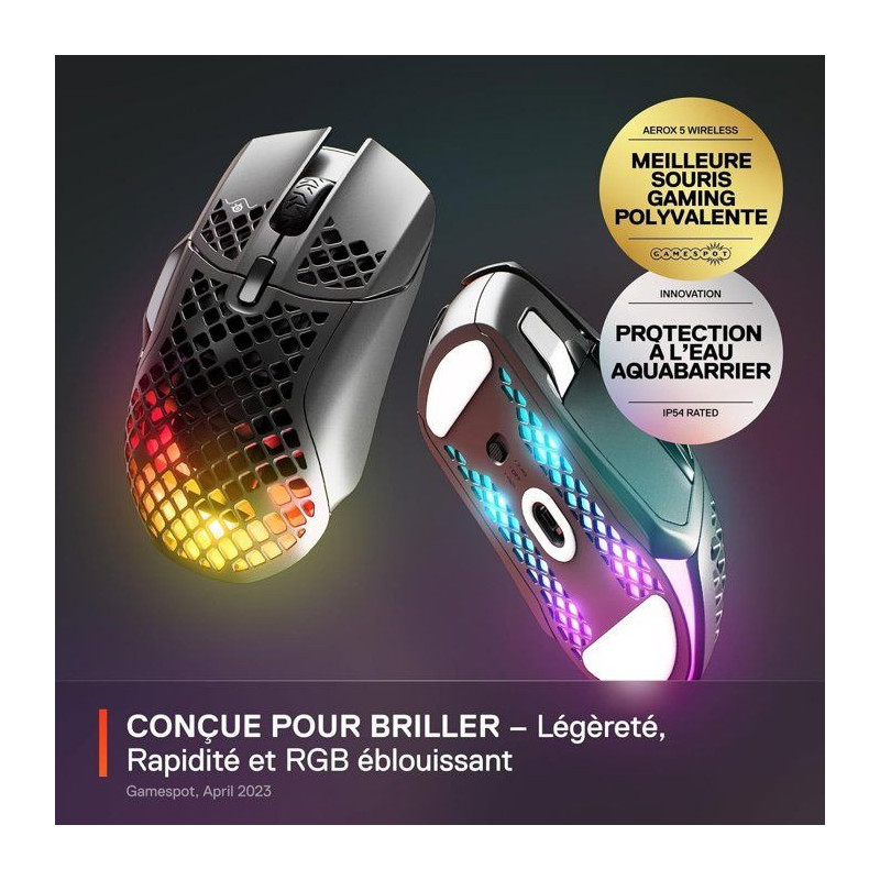 Gaming mouse - STEELSERIES - Aerox 5 Wireless