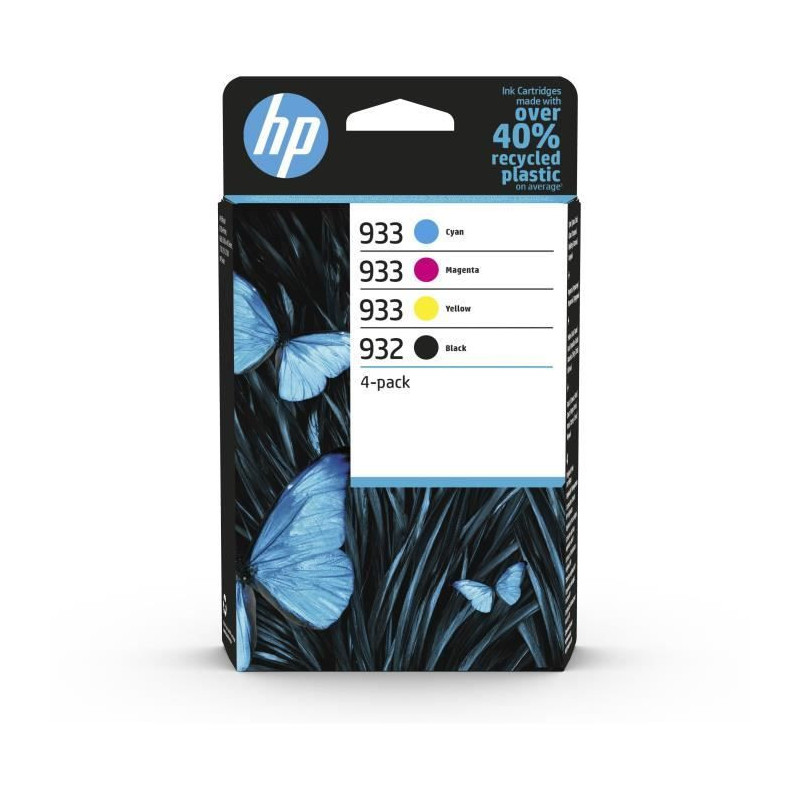 Pack of 4 Original ink cartridges Black, Cyan, Magenta, Yellow 932/933