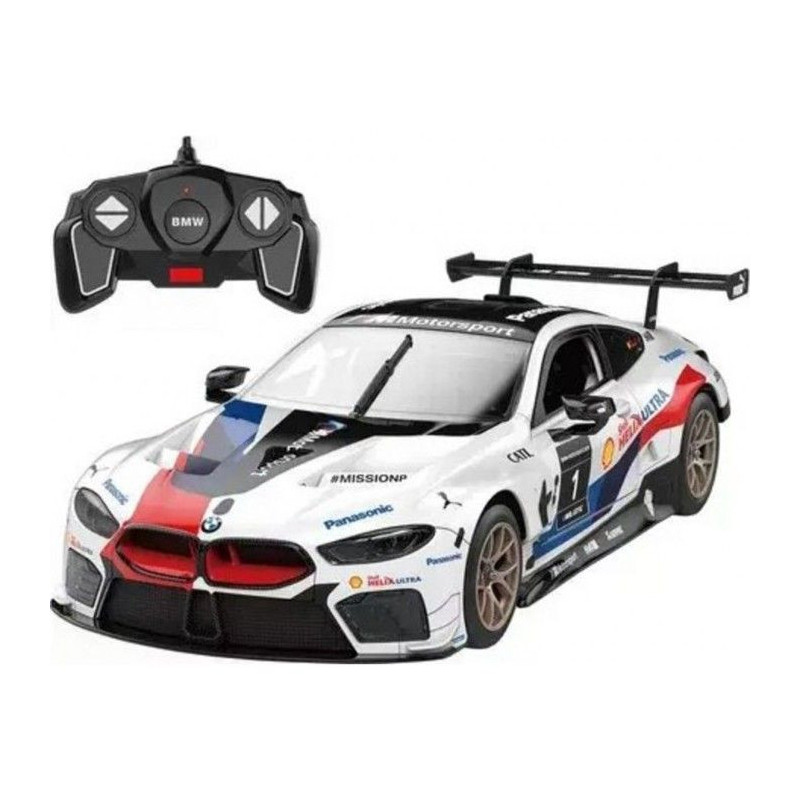 Remote Control Car - TURBO CHALLENGE - BMW M8 GTE - White - 1/18 - Eas