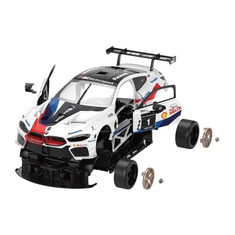 Remote Control Car - TURBO CHALLENGE - BMW M8 GTE - White - 1/18 - Eas