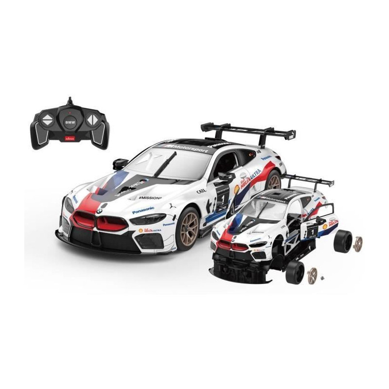 Remote Control Car - TURBO CHALLENGE - BMW M8 GTE - White - 1/18 - Eas
