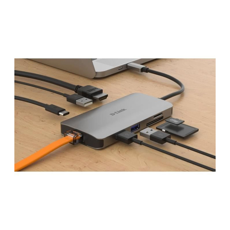 Docking station - D-LINK - DUB-M810 - USB-C / Thunderbolt 3 - HDMI - 1