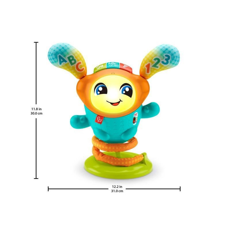 Fisher Price - DJ The Danseur robot has bounced - Wake -up toy 1st age