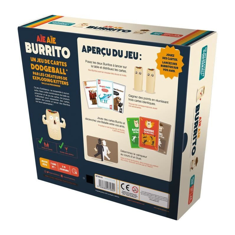 ASMODEE - AIE AIE BURRITO - Age: 7+ - Number of players: 2-6