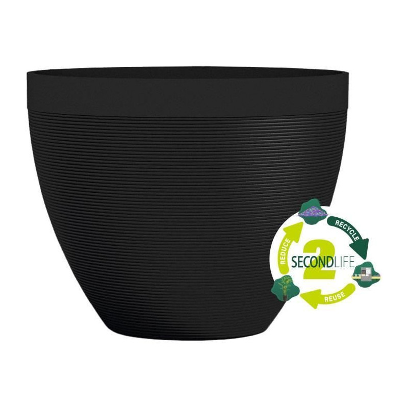 Flowerpot - GARDEN ID - Green Care Impact Black-Anth - 40 x 31 cm - 10