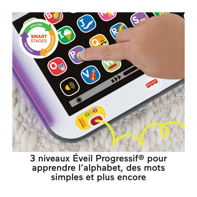 Fisher-Price-My Laugh and Learn Tablet-Musical tablet in French HXB67