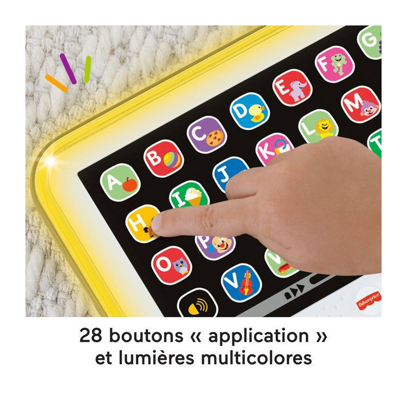 Fisher-Price-My Laugh and Learn Tablet-Musical tablet in French HXB67