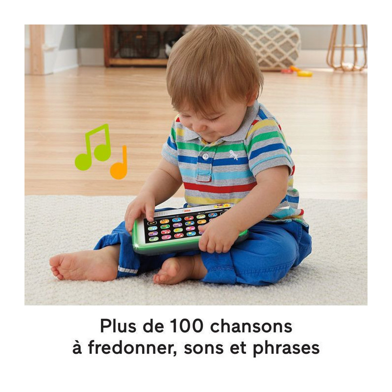Fisher-Price-My Laugh and Learn Tablet-Musical tablet in French HXB67