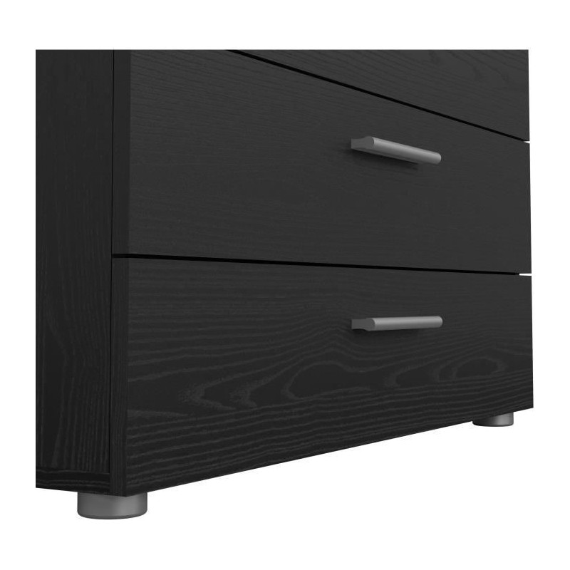 Chest of drawers - 4 drawers - Black - L80.2 x D40.25 x H68.1 cm
