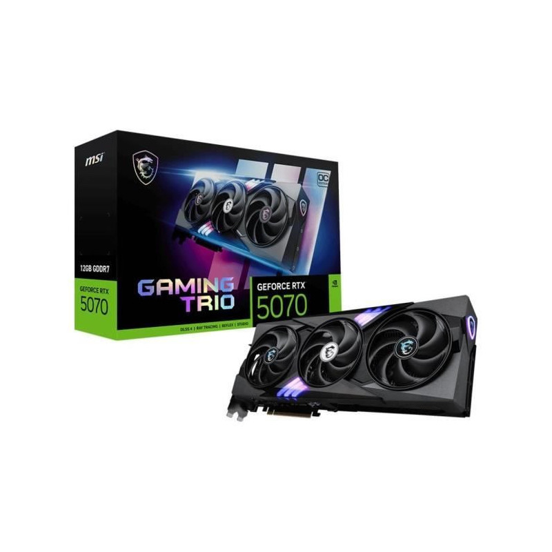 MSI - Internal graphics card - GeForce RTX 5070 12G GAMING TRIO OC