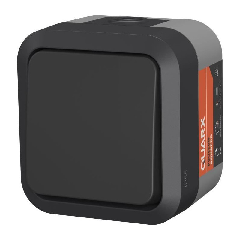 Push button - QUARX - Aqua Pro - Outdoor, 250V, 10A, IP55, NF complian