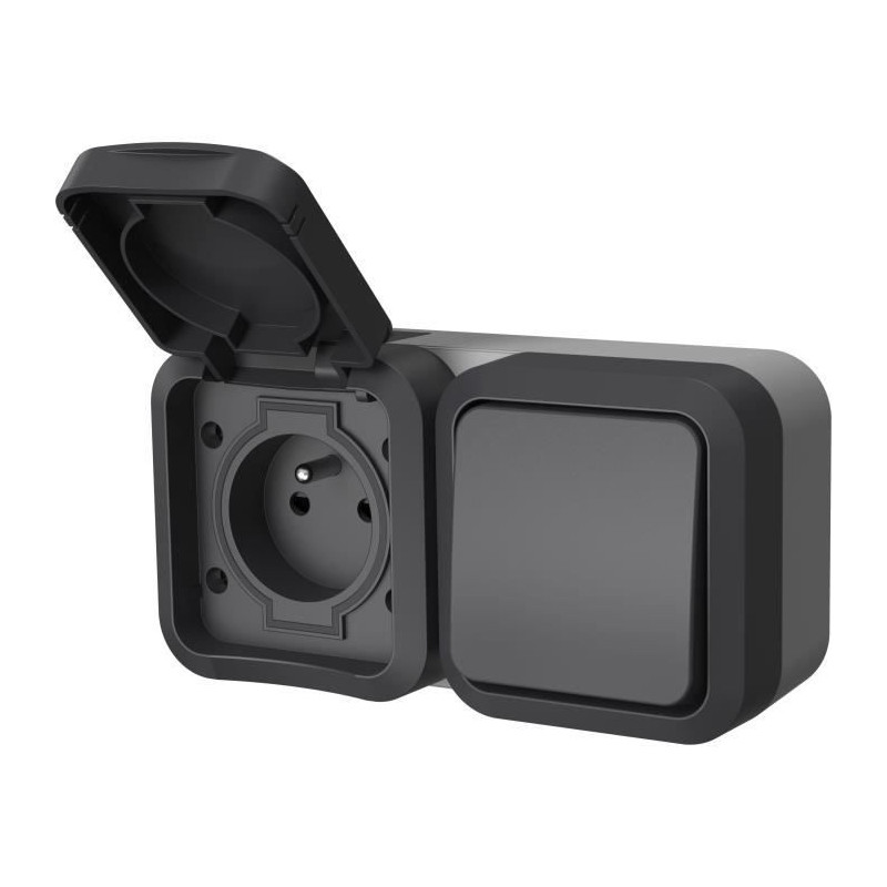 Double socket - QUARX - Aqua Pro - Outdoor, vertical, IP55, 250V, 16A