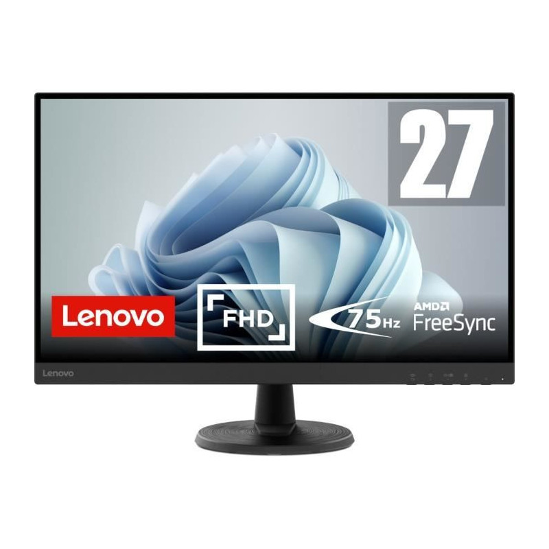 LENOVO D27-40 PC screen - 27'' FHD 1920x1080 VA - 75Hz - 4ms - AMD Fre