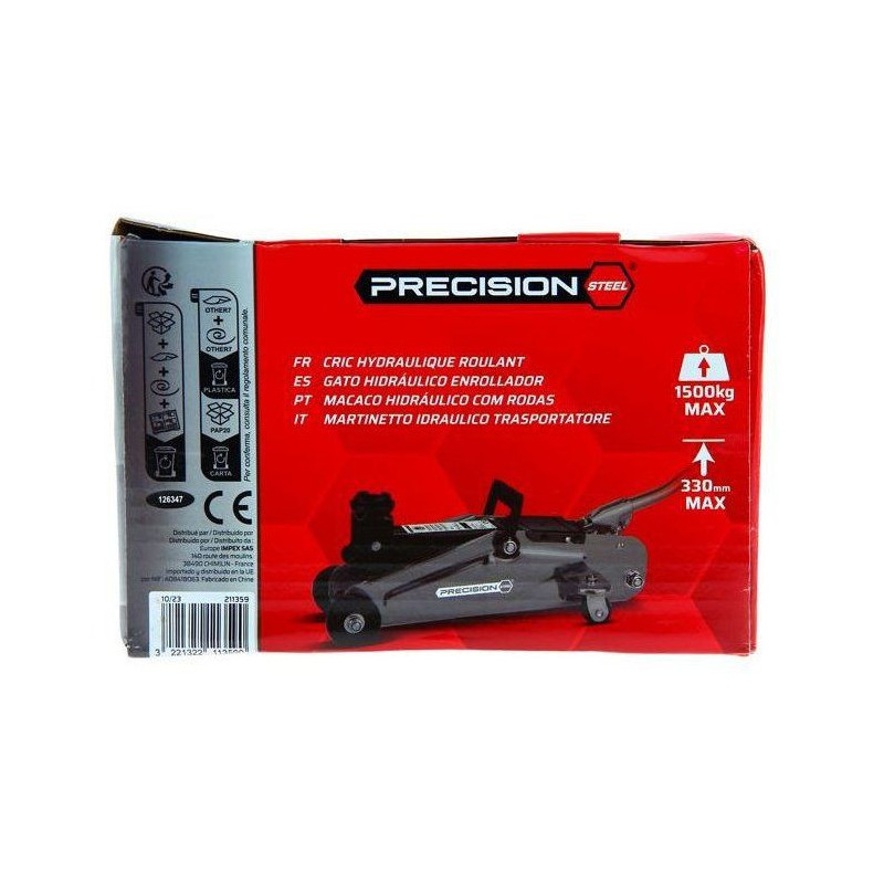 PRECISION-STEEL 1.5T hydraulic rolling jack