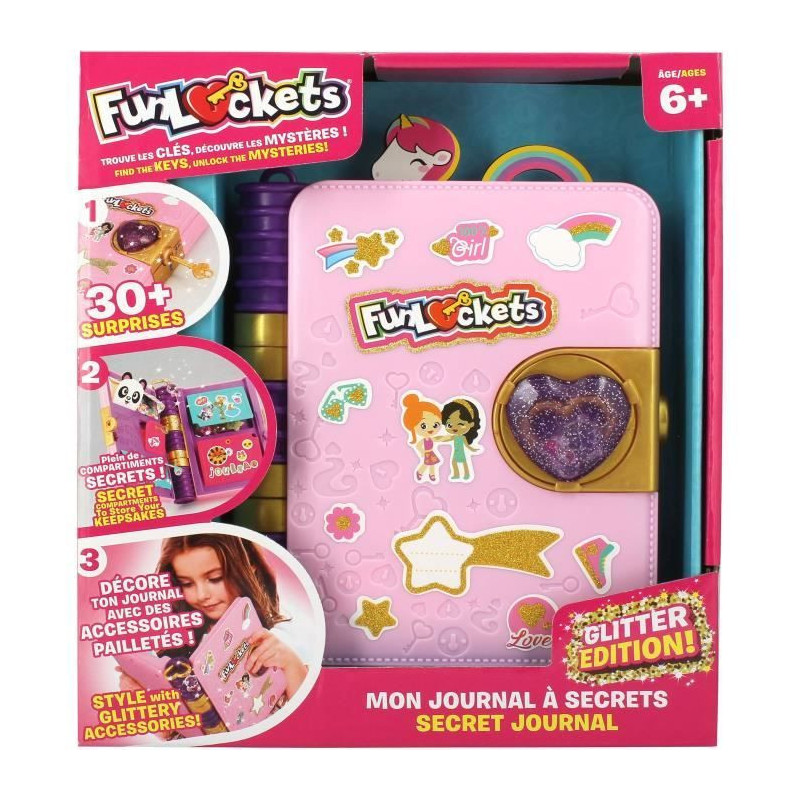 Secret Journal - KD - Funlockets - My Secret Journal Glitter Edition -