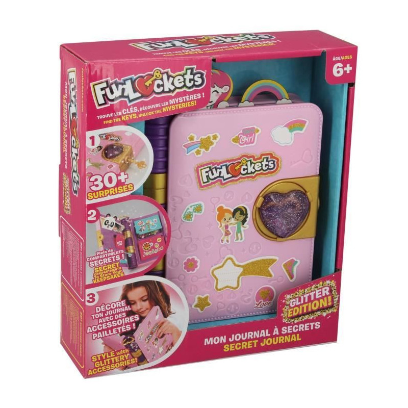 Secret Journal - KD - Funlockets - My Secret Journal Glitter Edition -