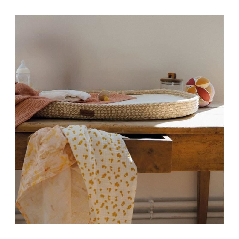 Braided changing mat - DOMIVA - Honey Moon - Braided cotton