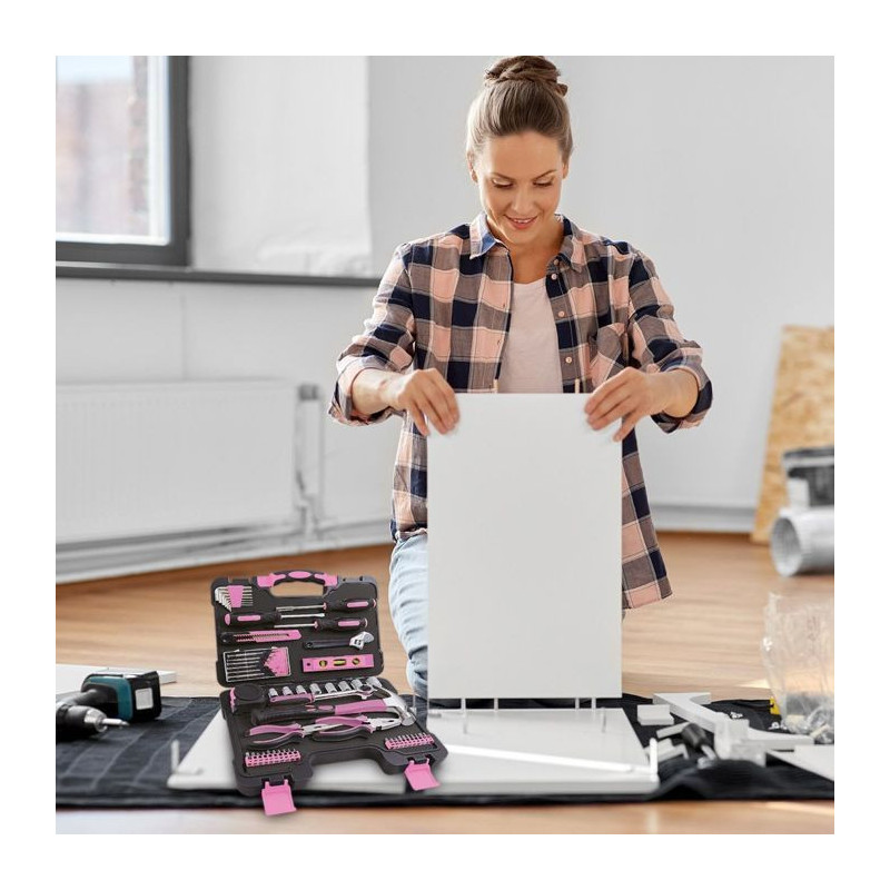 Tool Set - FIELDMANN - FDG 5010-53R - 53 pieces - Pink color - Women's