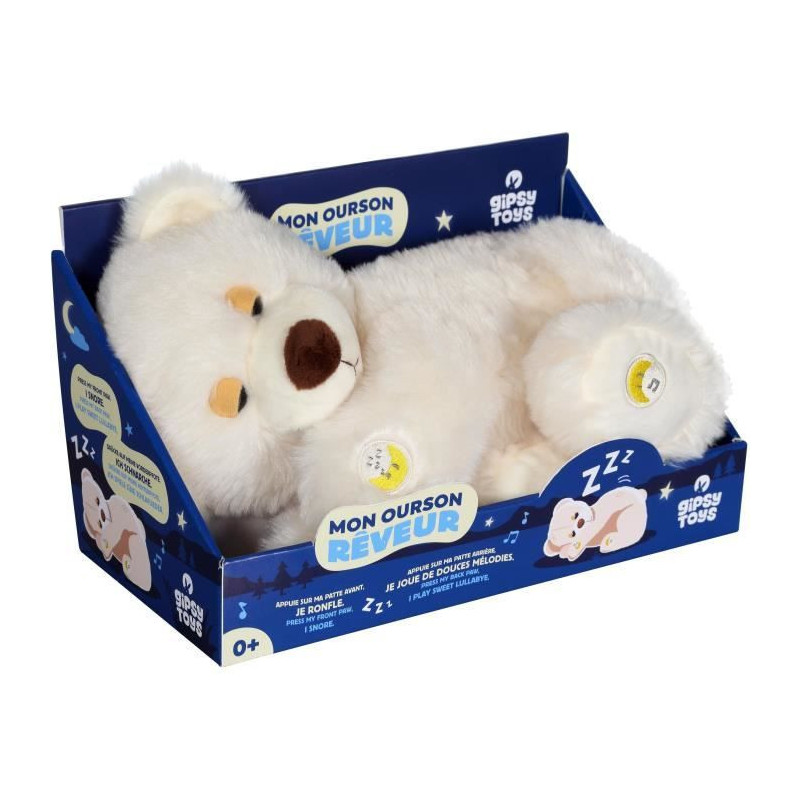 Plush - Gipsy Toys - Sound dreaming bear - 30cm
