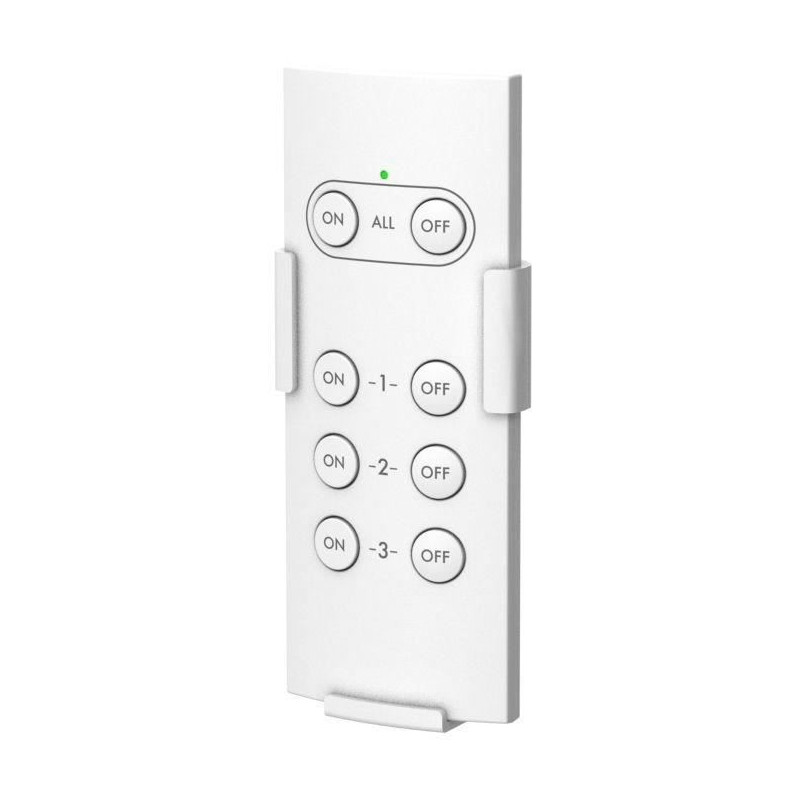 Pack of 2 remote-controlled sockets for outdoor use + remote control -