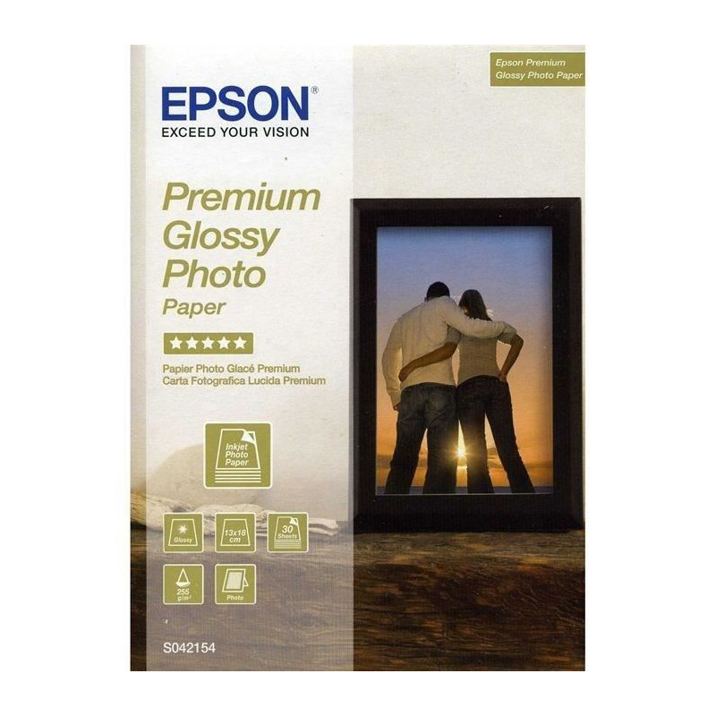 EPSON Premium Glossy Photo Paper 1 Pack S042154 - 130x180mm - 30 sheet