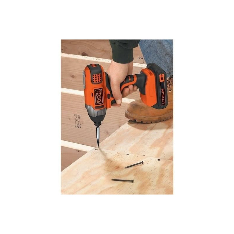 BLACK & DECKER BDCIM18N-XJ Cordless Impact Driver - 18 V - Lithium